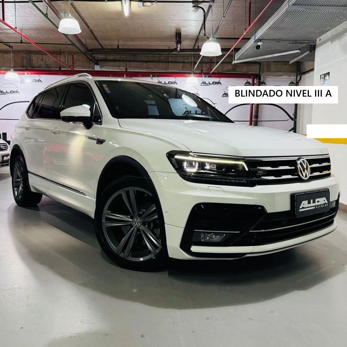 *BLINDADO NÍVEL III-A* VW TIGUAN ALLSPACE R-LINE 2.0 350TSI AUT 07 LUGARES - 2020/2020 com 54.400KM