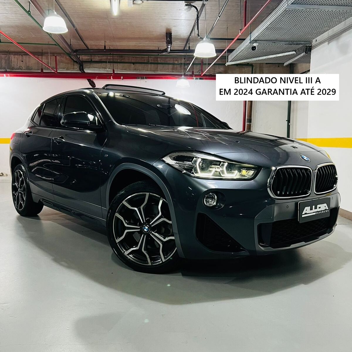 BMW X2 M SPORT 2.0TURBO ACTIVEFLEX AUT *BLINDADO NÍVEL III-A* - 2019/2020 com 97.000KM